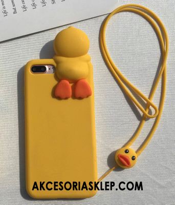 Futerał iPhone 8 Plus Mały Żółty Piękny Kaczka Anti-fall Pokrowce Dyskont