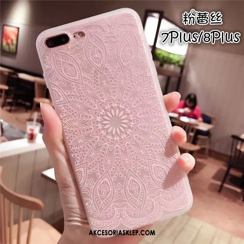 Futerał iPhone 8 Plus Silikonowe All Inclusive Miękki Kreatywne Różowe Etui Kup