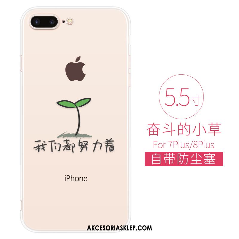 Futerał iPhone 8 Plus Telefon Komórkowy Silikonowe Piękny Kreatywne Przezroczysty Obudowa Tanie