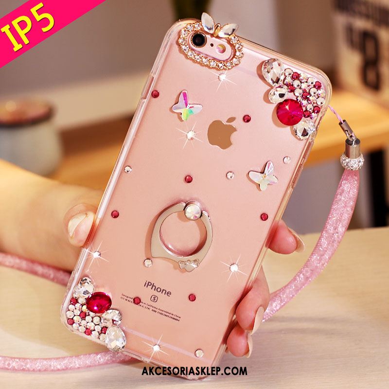 Futerał iPhone Se Miękki Przezroczysty Rhinestone Kryształ Telefon Komórkowy Pokrowce Sprzedam