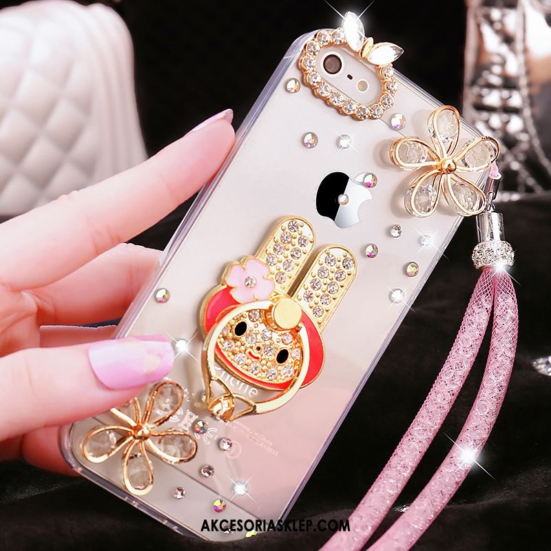 Futerał iPhone Se Rhinestone Przezroczysty Silikonowe Tendencja Wiszące Ozdoby Etui Sprzedam