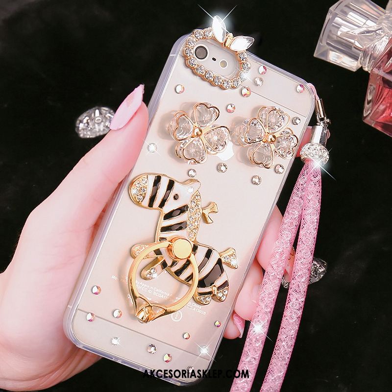 Futerał iPhone Se Rhinestone Przezroczysty Silikonowe Tendencja Wiszące Ozdoby Etui Sprzedam