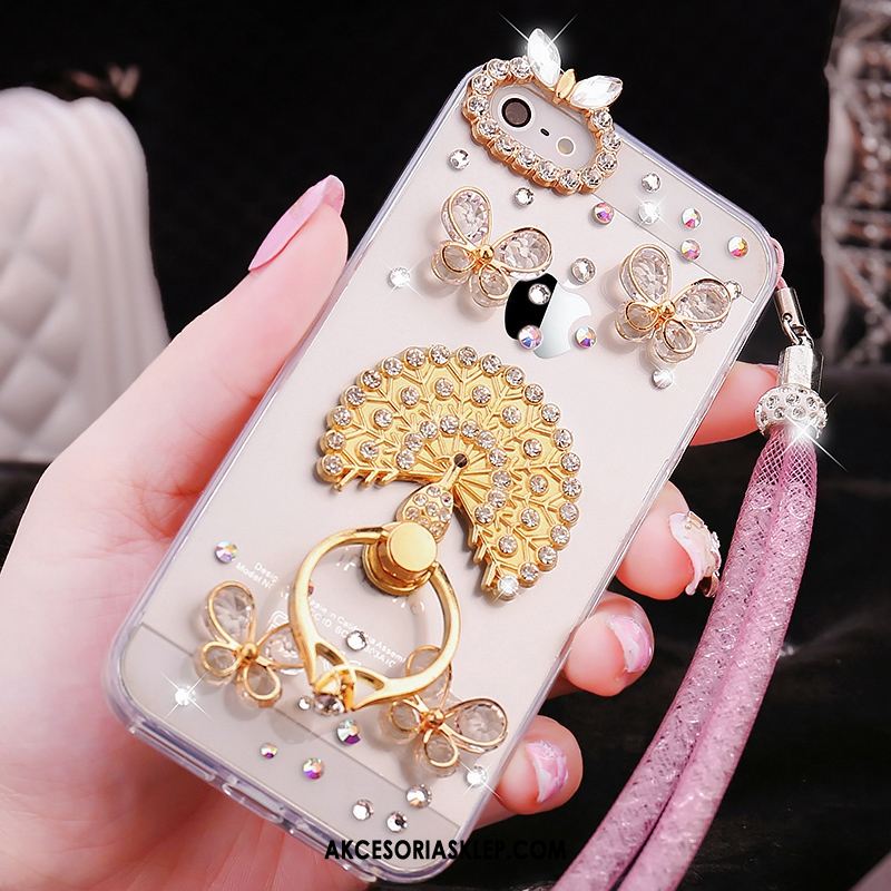 Futerał iPhone Se Rhinestone Przezroczysty Silikonowe Tendencja Wiszące Ozdoby Etui Sprzedam