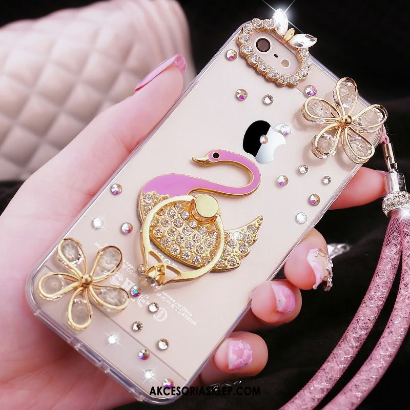 Futerał iPhone Se Rhinestone Przezroczysty Silikonowe Tendencja Wiszące Ozdoby Etui Sprzedam