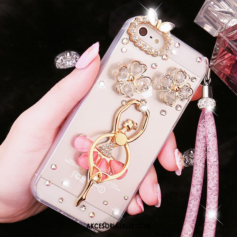 Futerał iPhone Se Rhinestone Przezroczysty Silikonowe Tendencja Wiszące Ozdoby Etui Sprzedam