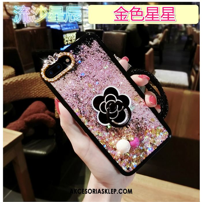 Futerał iPhone Se Rhinestone Wspornik Liquid Czarny Anti-fall Pokrowce Sprzedam