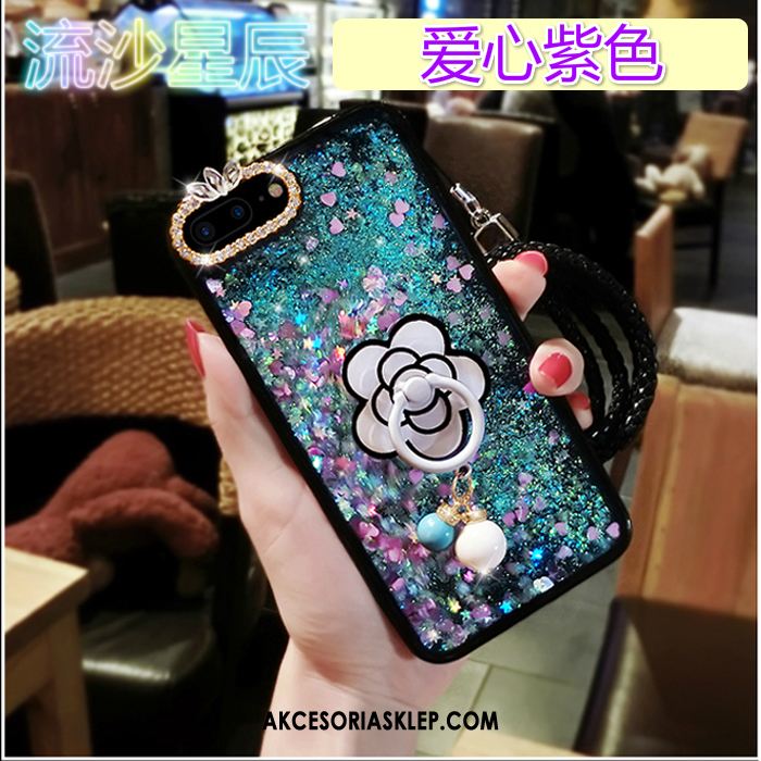 Futerał iPhone Se Rhinestone Wspornik Liquid Czarny Anti-fall Pokrowce Sprzedam