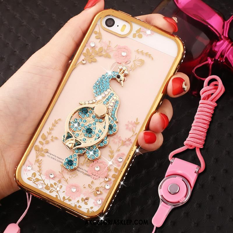 Futerał iPhone Se Ring Anti-fall Ochraniacz Rhinestone Różowe Pokrowce Kup