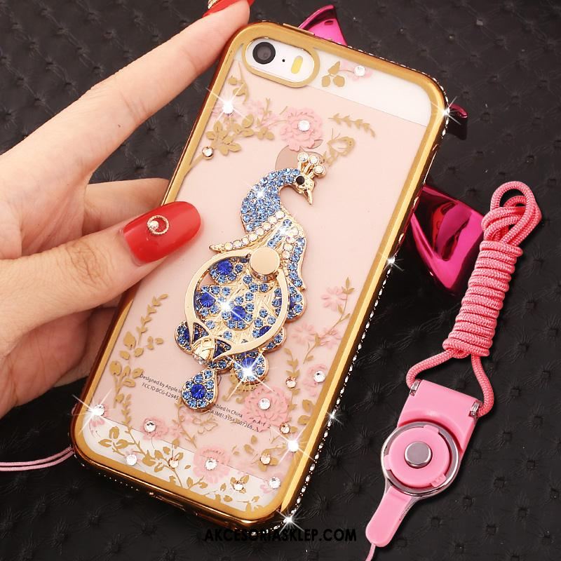 Futerał iPhone Se Ring Anti-fall Ochraniacz Rhinestone Różowe Pokrowce Kup