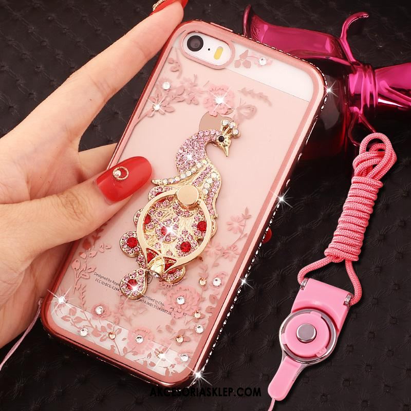 Futerał iPhone Se Ring Anti-fall Ochraniacz Rhinestone Różowe Pokrowce Kup