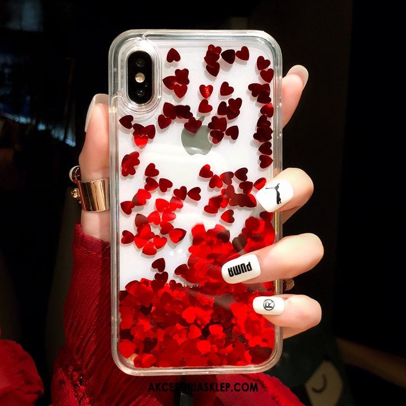 Futerał iPhone X Modna Marka Miłość Czerwony Netto Anti-fall Osobowość Obudowa Sprzedam