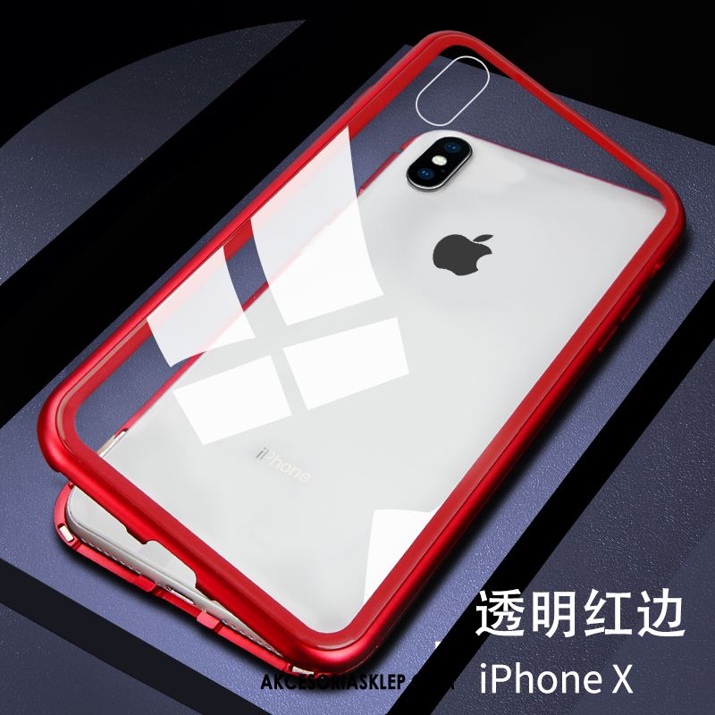 Futerał iPhone X Nowy Anti-fall Magnetyzm Modna Marka Szkło Obudowa Tanie