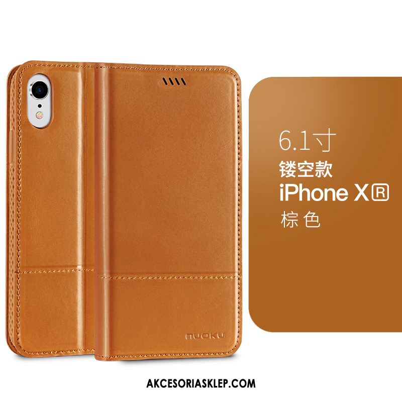 Futerał iPhone Xr Chłodzenie Biznes Czarny Miękki Skórzany Futerał Pokrowce Sprzedam