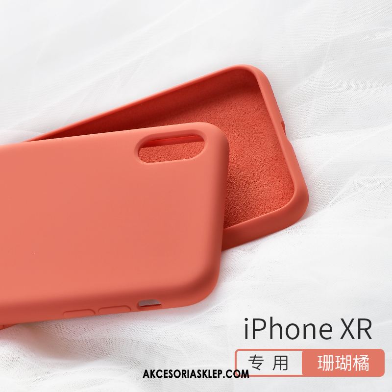 Futerał iPhone Xr Czerwony Netto All Inclusive Modna Marka Miękki Ochraniacz Etui Sklep