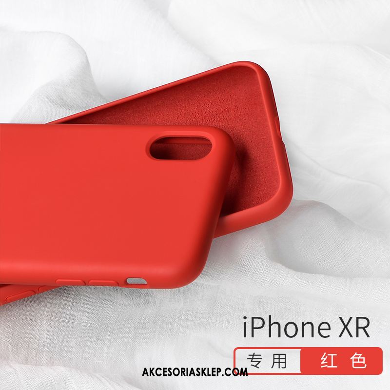 Futerał iPhone Xr Czerwony Netto All Inclusive Modna Marka Miękki Ochraniacz Etui Sklep