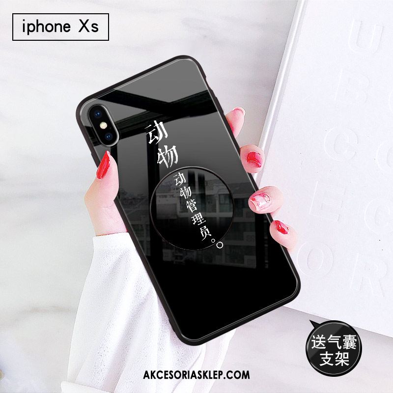 Futerał iPhone Xs Biały Telefon Komórkowy Cekiny Szkło Kolor Etui Online