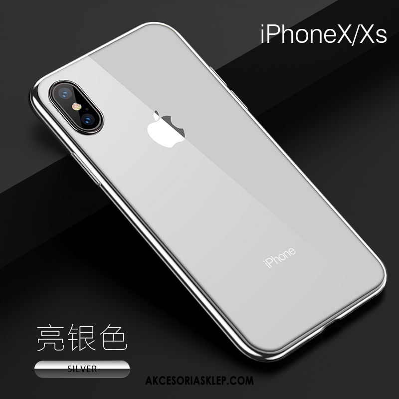Futerał iPhone Xs Czarny Miękki All Inclusive Czerwony Netto Anti-fall Etui Tanie