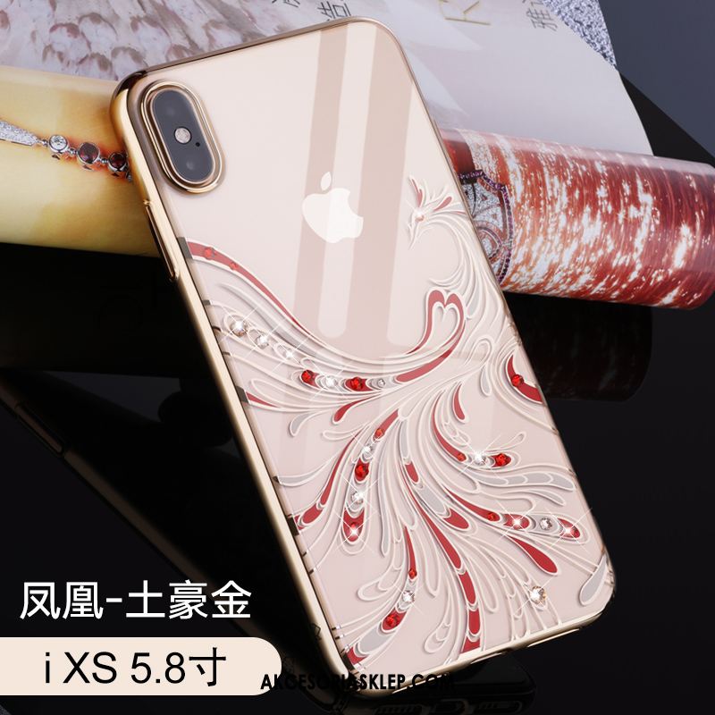 Futerał iPhone Xs Luksusowy Rhinestone All Inclusive Telefon Komórkowy Nowy Etui Tanie