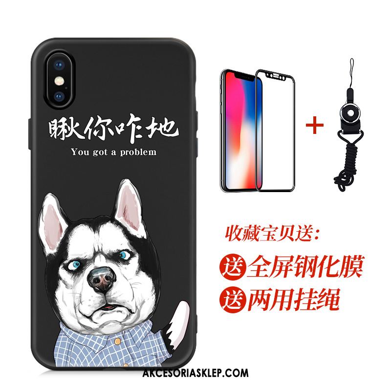 Futerał iPhone Xs Max Anti-fall Nubuku Ochraniacz Czarny Kreatywne Etui Kup