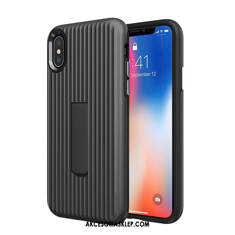 Futerał iPhone Xs Max Anti-fall Wspornik Silikonowe All Inclusive Miękki Pokrowce Sklep