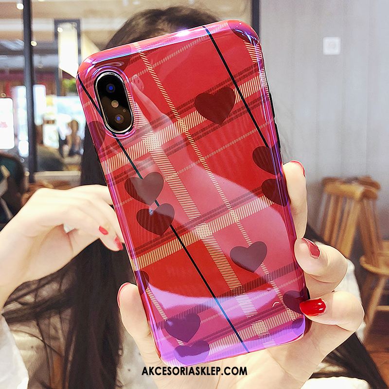 Futerał iPhone Xs Max Anti-fall Zakochani Czerwony Silikonowe Kreatywne Obudowa Sprzedam