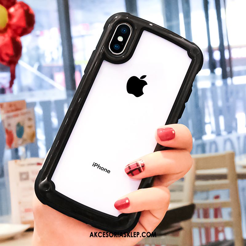 Futerał iPhone Xs Max Miękki Anti-fall All Inclusive Silikonowe Czerwony Netto Etui Na Sprzedaż