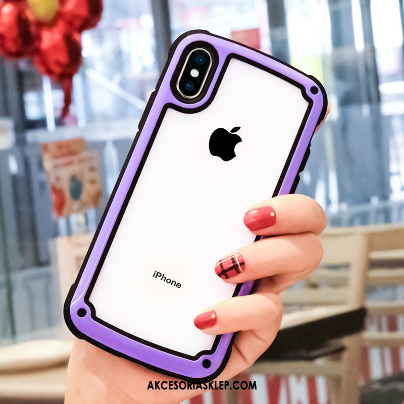 Futerał iPhone Xs Max Miękki Anti-fall All Inclusive Silikonowe Czerwony Netto Etui Na Sprzedaż