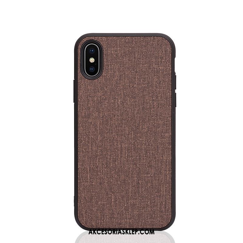 Futerał iPhone Xs Max Modna Marka Silikonowe Anti-fall Bawełna I Len All Inclusive Etui Kup