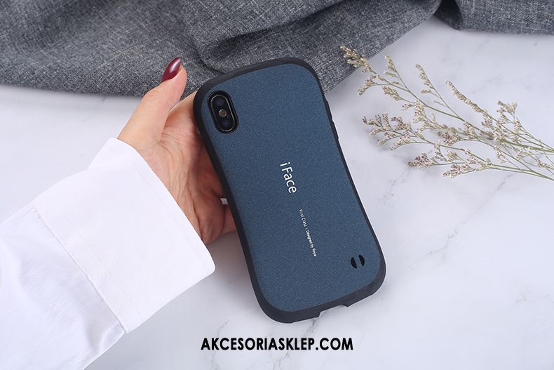 Futerał iPhone Xs Max Nubuku Czarny Telefon Komórkowy Tendencja Anti-fall Obudowa Sklep
