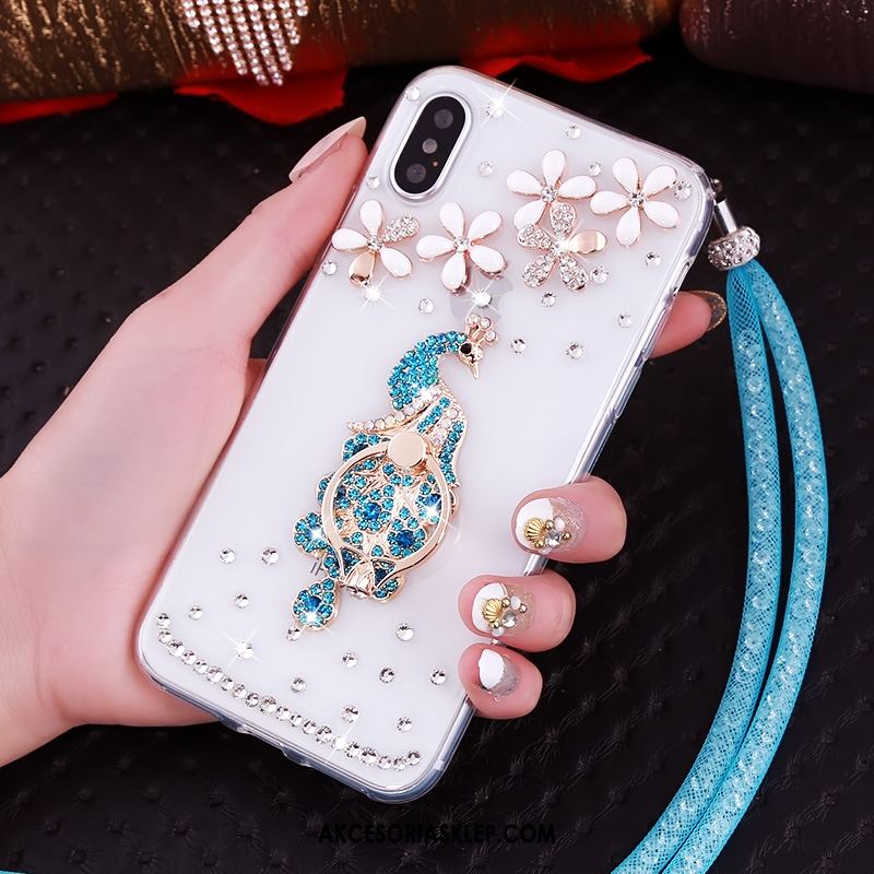 Futerał iPhone Xs Wisząca Szyja Ochraniacz Rhinestone Anti-fall Wspornik Kup