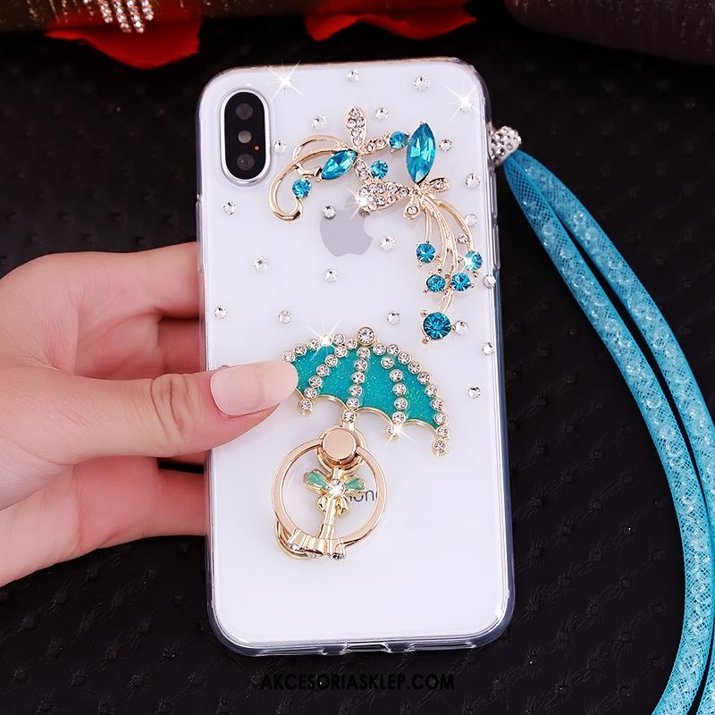 Futerał iPhone Xs Wisząca Szyja Ochraniacz Rhinestone Anti-fall Wspornik Kup