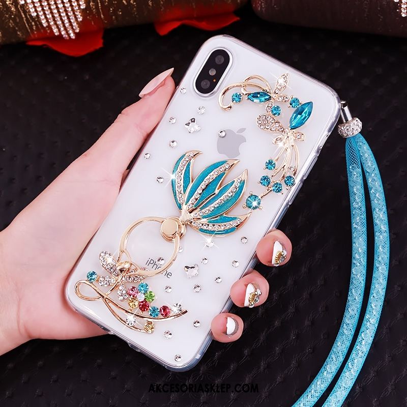 Futerał iPhone Xs Wisząca Szyja Ochraniacz Rhinestone Anti-fall Wspornik Kup