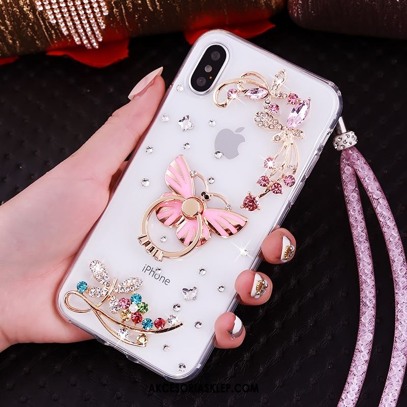 Futerał iPhone Xs Wisząca Szyja Ochraniacz Rhinestone Anti-fall Wspornik Kup