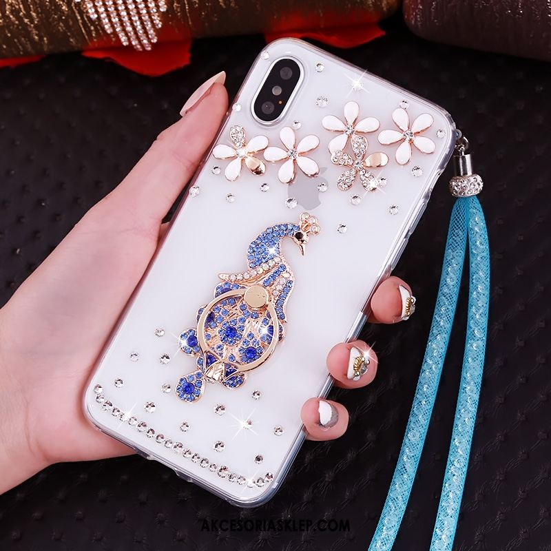 Futerał iPhone Xs Wisząca Szyja Ochraniacz Rhinestone Anti-fall Wspornik Kup