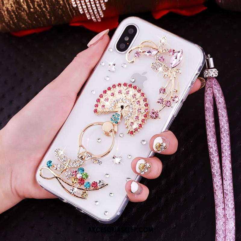 Futerał iPhone Xs Wisząca Szyja Ochraniacz Rhinestone Anti-fall Wspornik Kup