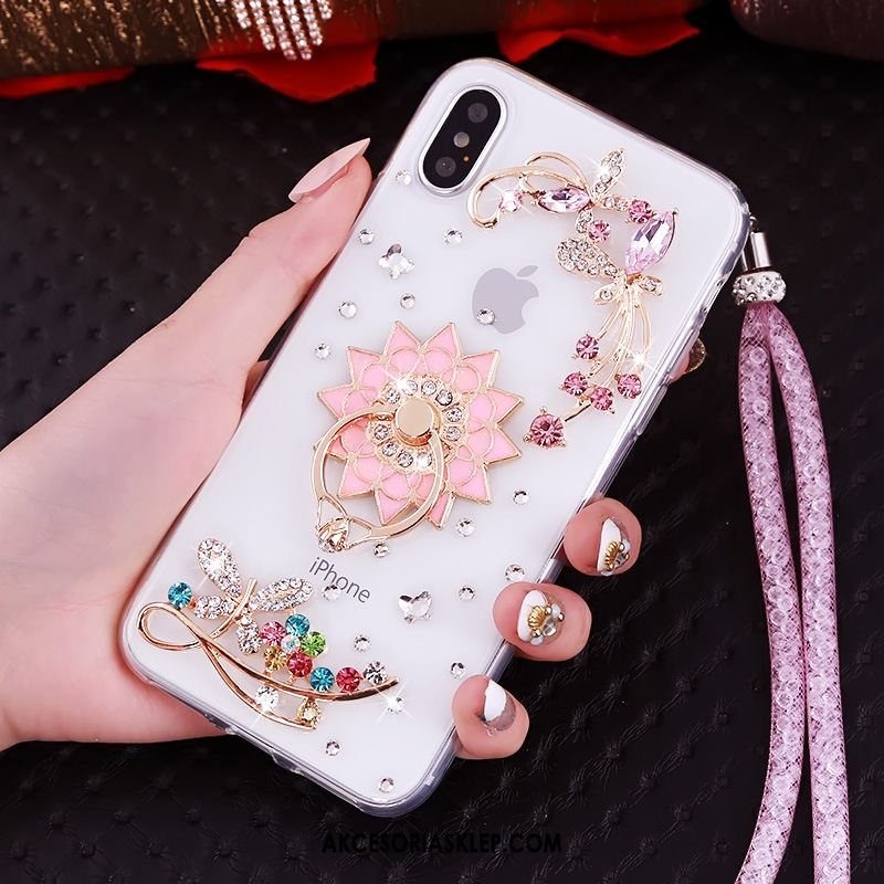 Futerał iPhone Xs Wisząca Szyja Ochraniacz Rhinestone Anti-fall Wspornik Kup