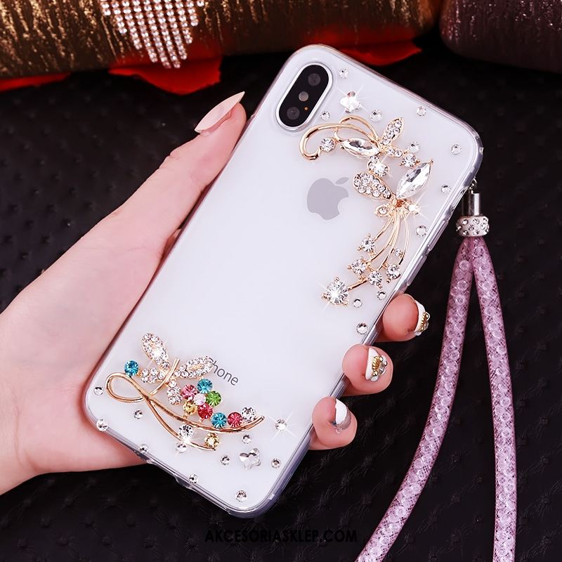 Futerał iPhone Xs Wisząca Szyja Ochraniacz Rhinestone Anti-fall Wspornik Kup