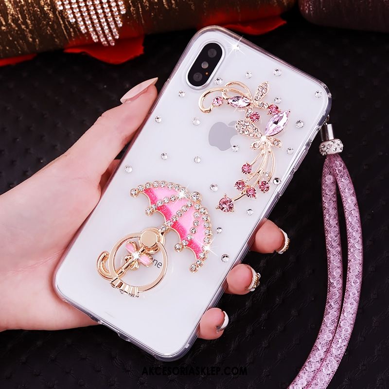 Futerał iPhone Xs Wisząca Szyja Ochraniacz Rhinestone Anti-fall Wspornik Kup