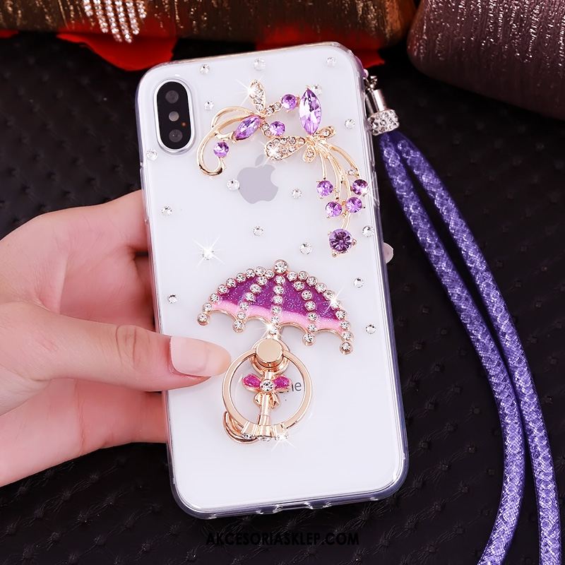 Futerał iPhone Xs Wisząca Szyja Ochraniacz Rhinestone Anti-fall Wspornik Kup