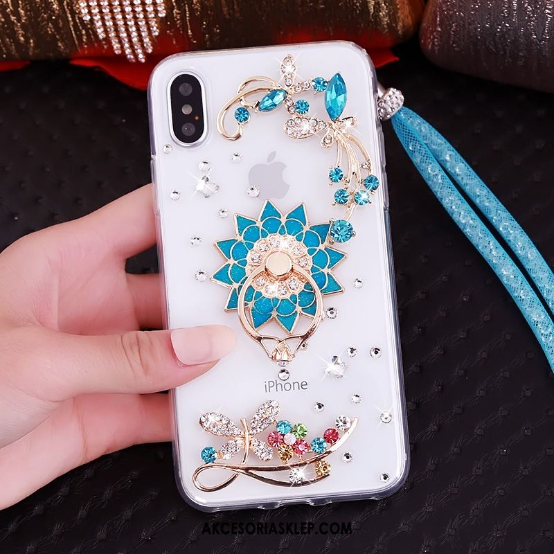 Futerał iPhone Xs Wisząca Szyja Ochraniacz Rhinestone Anti-fall Wspornik Kup