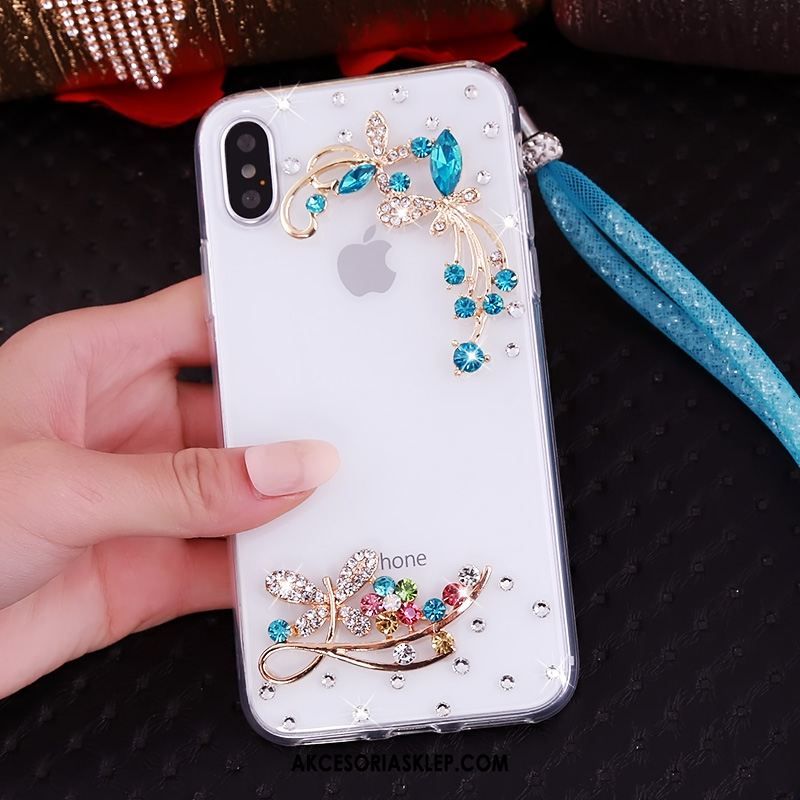 Futerał iPhone Xs Wisząca Szyja Ochraniacz Rhinestone Anti-fall Wspornik Kup