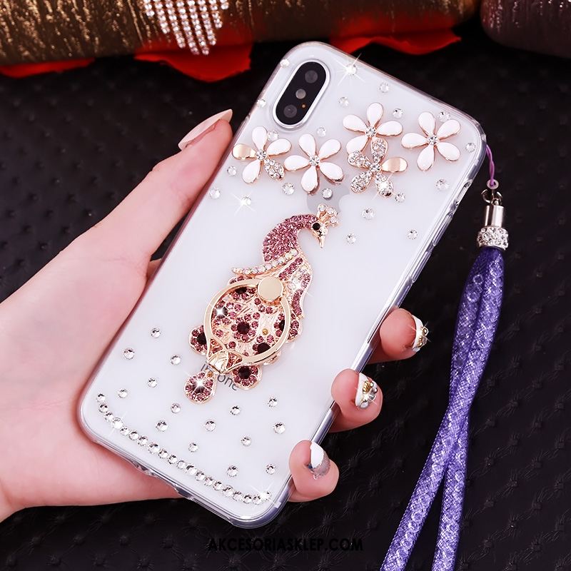 Futerał iPhone Xs Wisząca Szyja Ochraniacz Rhinestone Anti-fall Wspornik Kup