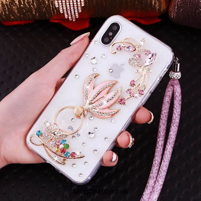 Futerał iPhone Xs Wisząca Szyja Ochraniacz Rhinestone Anti-fall Wspornik Kup