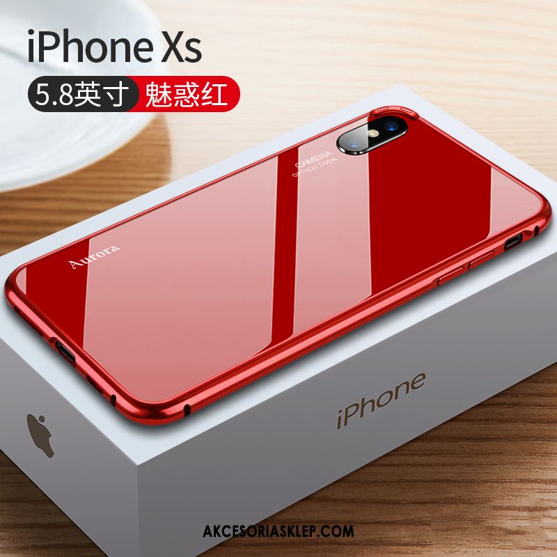 Futerał iPhone Xs Wysoki Koniec Czerwony Netto Granica Telefon Komórkowy Szkło Pokrowce Sprzedam