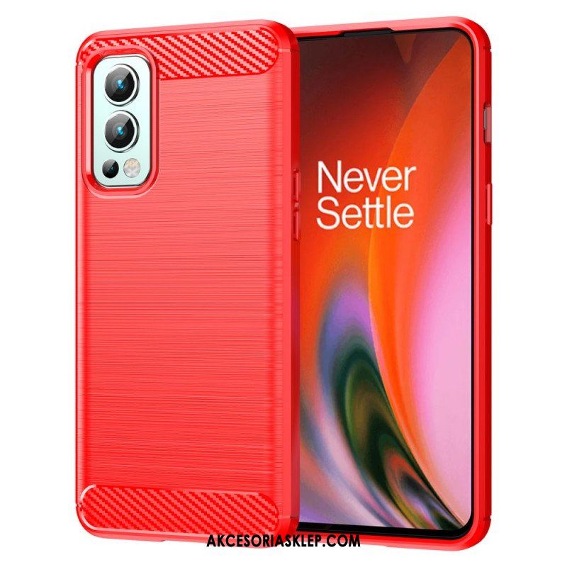 Futerały do OnePlus Nord 2 5G Szczotkowane Włókno Węglowe