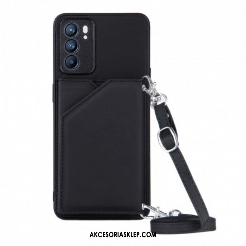 Futerały do Oppo Reno 6 5G Pasek Na Ramię Uchwyt Na Kartę