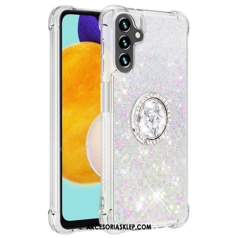 Futerały do Samsung Galaxy A54 5G Cekiny Z Podparciem Pierścienia