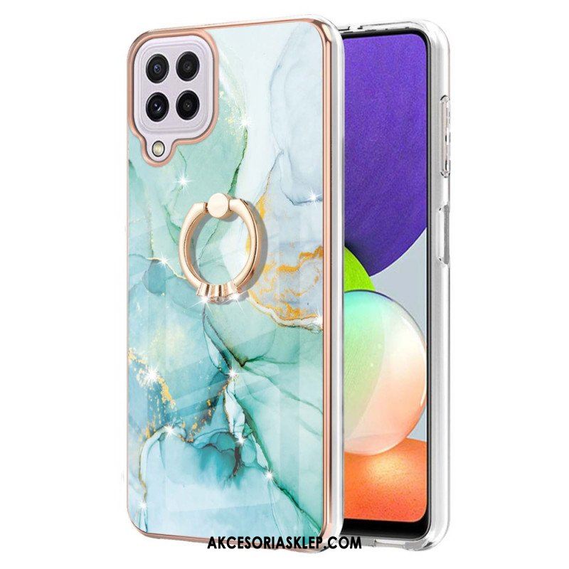 Futerały do Samsung Galaxy M32 Marmur Ze Wspornikiem Pierścienia