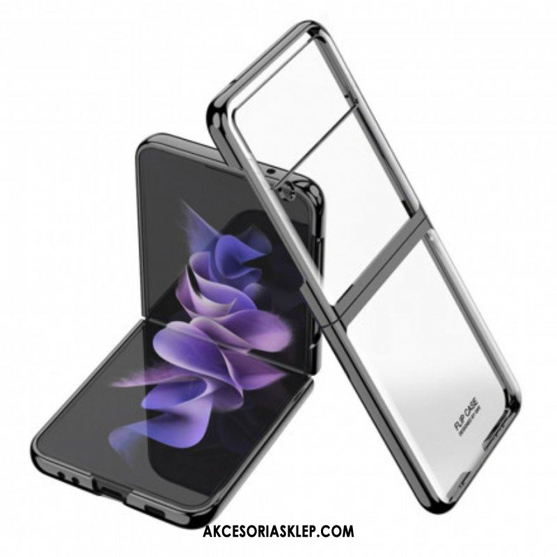 Futerały do Samsung Galaxy Z Flip 3 5G Etui Folio Krawędzie W Stylu Metalu
