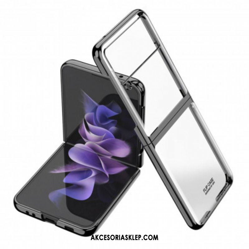 Futerały do Samsung Galaxy Z Flip 3 5G Etui Folio Krawędzie W Stylu Metalu